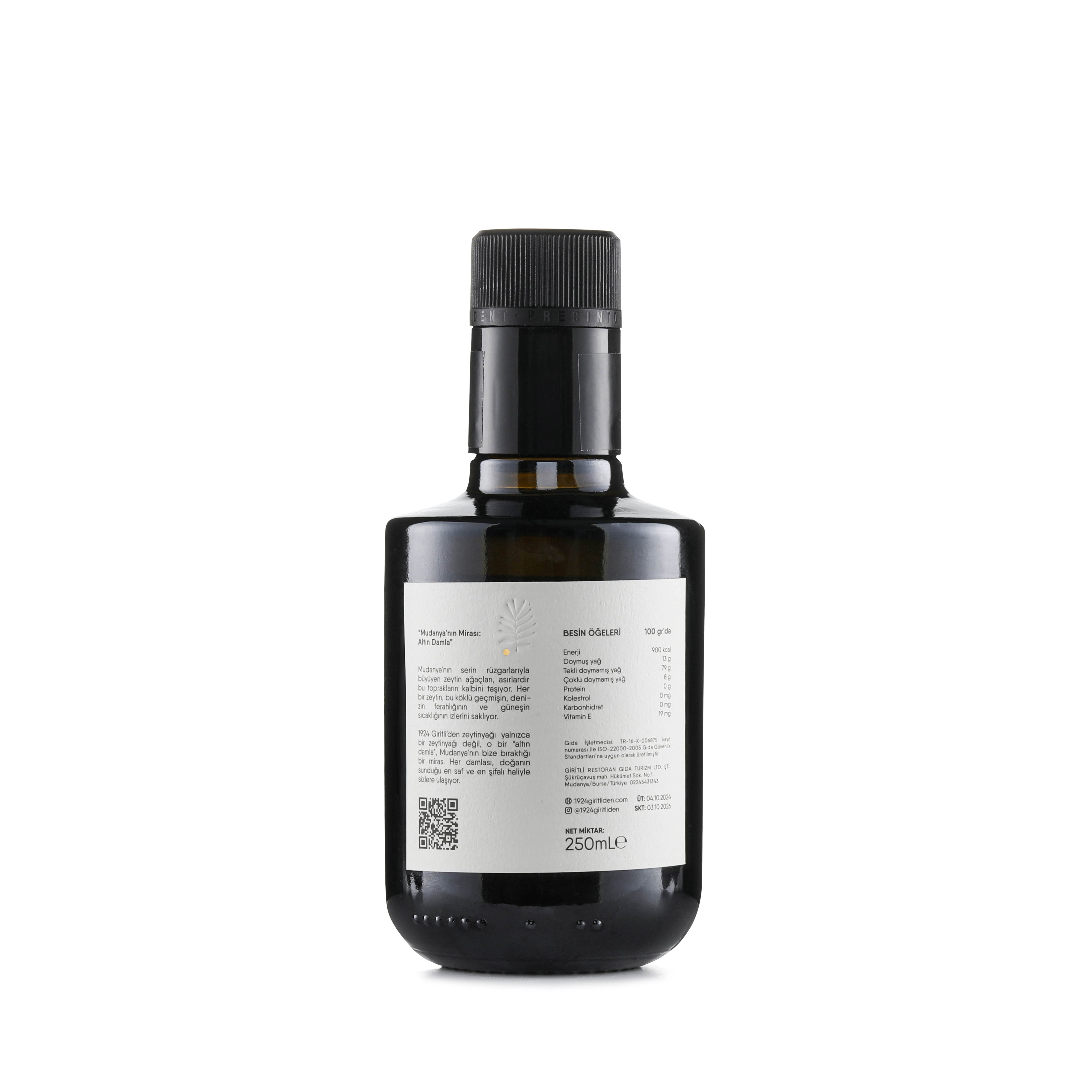 Early Harvest Premium Extra Virgin Olive Oil – 250 ml (Special Glass Bottle)