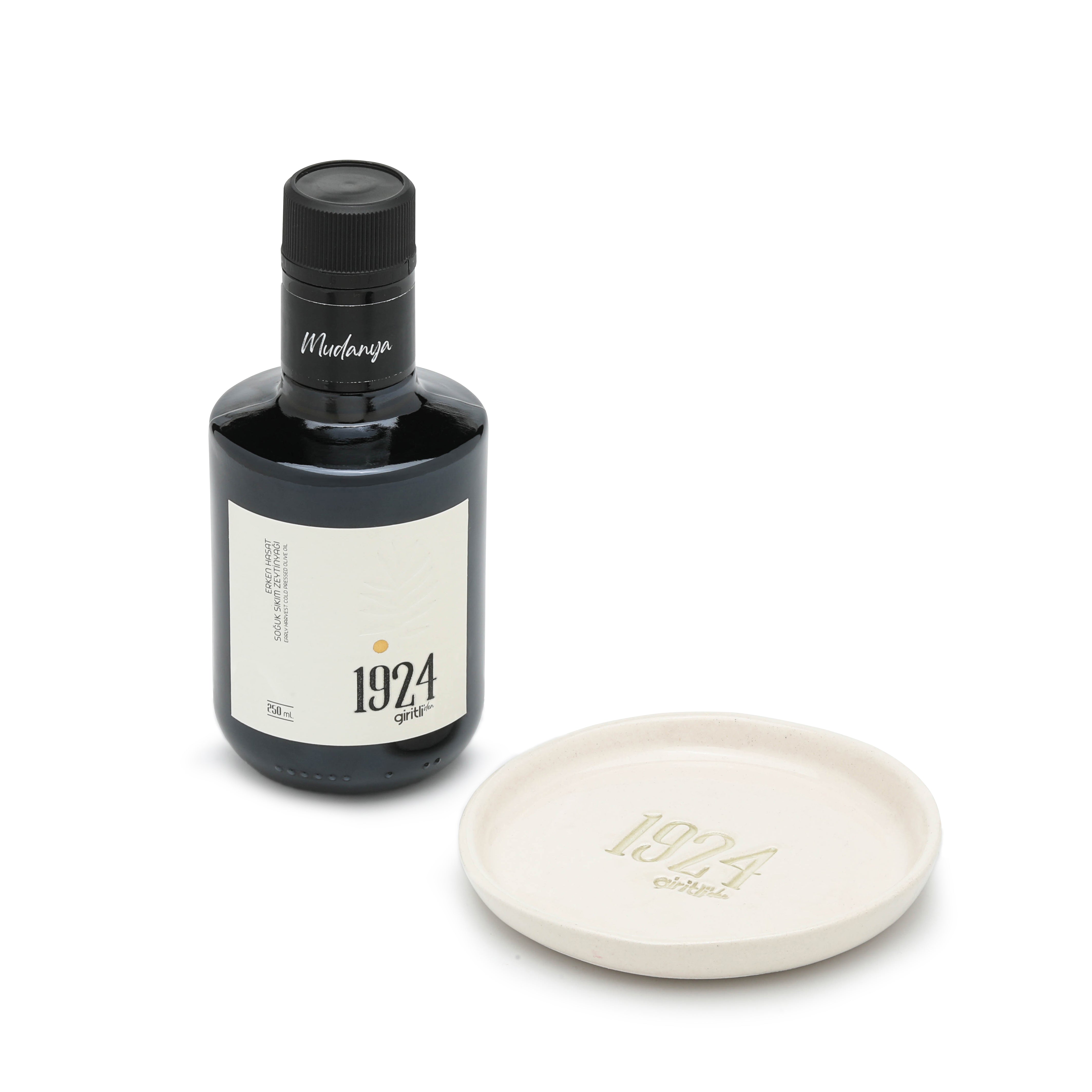 SET 2: 250 ml Premium Zeytinyağı + Seramik Tadım Tabağı