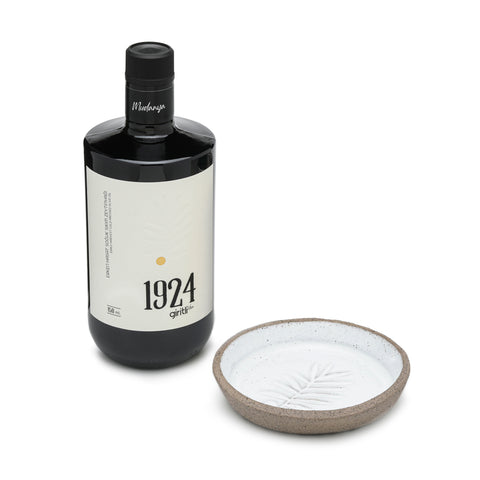 SET 3: 750 ml Premium Zeytinyağı + Stoneware Tadım Tabağı
