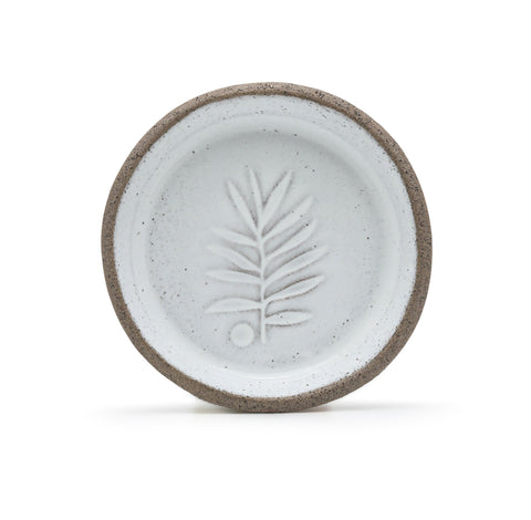 El Yapımı Stoneware Zeytinyağı Tadım Tabağı – Doğallığın Zarafeti