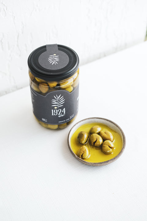 SET 8: Organik Yeşil Zeytin + Stoneware Tadım Tabağı
