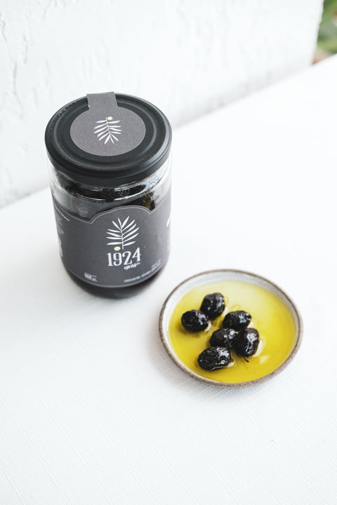 SET 7: Organik Siyah Zeytin + Stoneware Tadım Tabağı