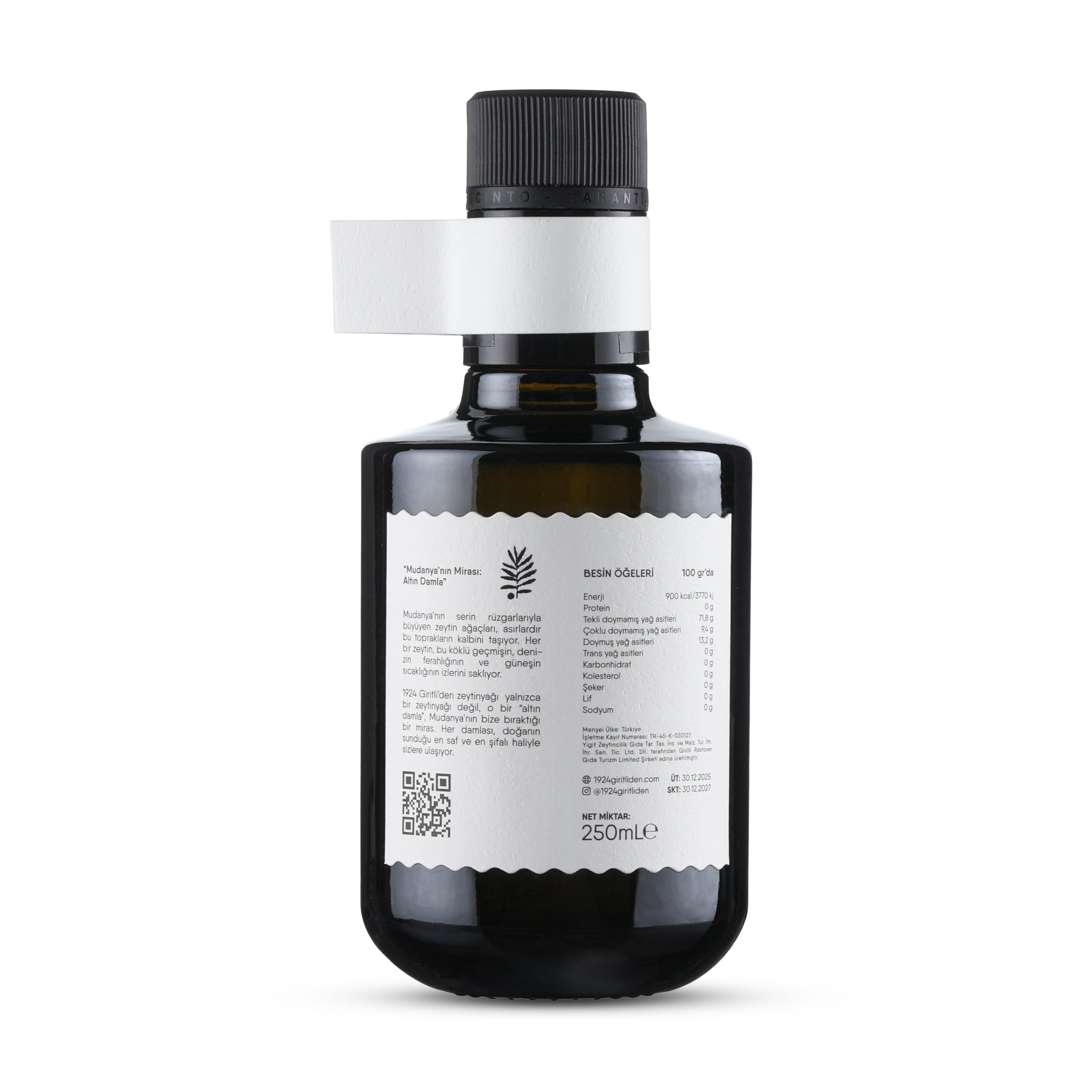 Early Harvest Premium Extra Virgin Olive Oil – 250 ml (Special Glass Bottle)